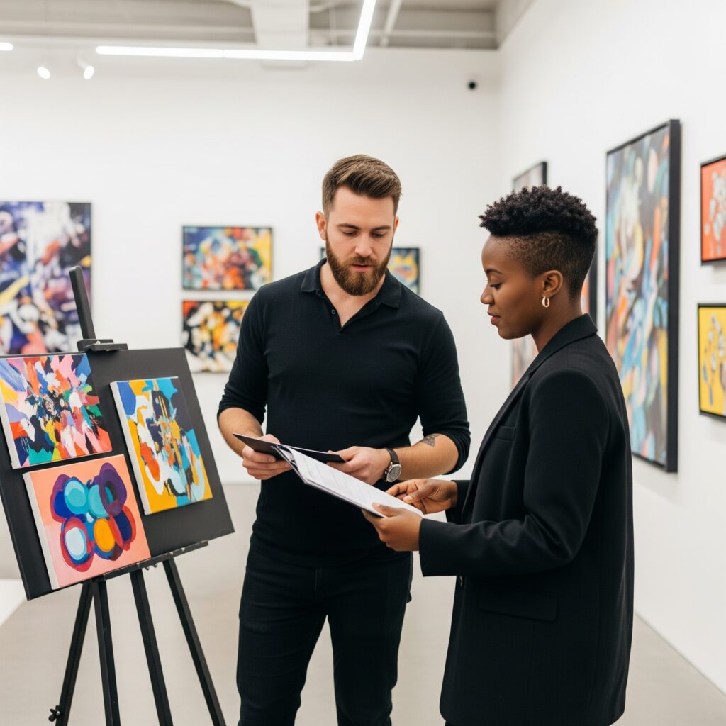 how to get your art noticed by galleries